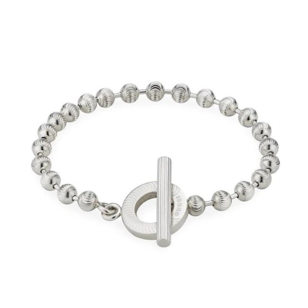 GUCCI Boule Toggle Silver Bracelet